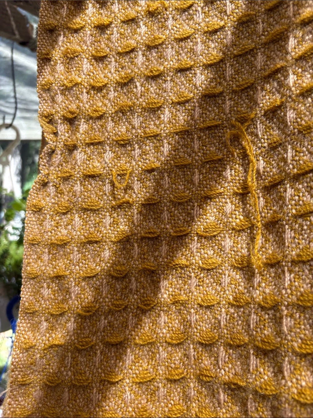 Vintage cozy waffle